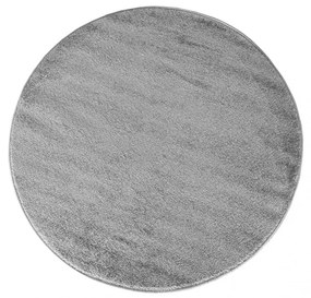 Кръгъл сив килим Ширина: 100 см | Дължина: 100 см