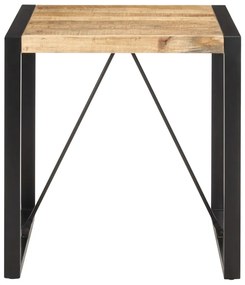321596 vidaXL Трапезна маса, 70x70x75 cм, грубо мангово дърво масив