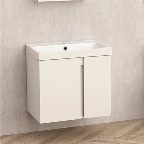 Конзолен PVC шкаф ICP 6087 "ЗОРА" Inter Ceramic, с умивалник, 60x41x55см