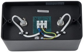 Дизайнерски повърхностно монтиран прожектор черен GU10 70mm 2-светлина въртящ се и накланящ се - Vox