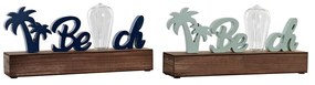 Декоративна фигурка DKD Home Decor Beach LED Дървен MDF (2 pcs) (34 x 8 x 16 cm)