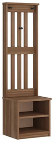 4010479 vidaXL L Дърво за антре SANDENS 45x40x159,5 cm масивна дървесина бор