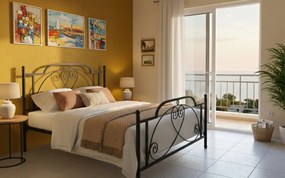 Легло Ellie-90x200-Silver Σφυρίλατο-Με ποδαρικό