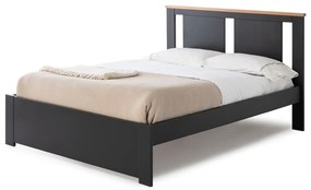 Тъмносиво двойно легло с решетка 140x190 cm Enara - Marckeric