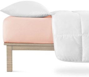 Светлорозов еластичен чаршаф от джърси 200x220 cm Boxspring – Andrea Simone