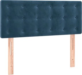 346454 vidaXL Горна табла за легло, тъмносиня, 100x5x78/88 см, кадифе