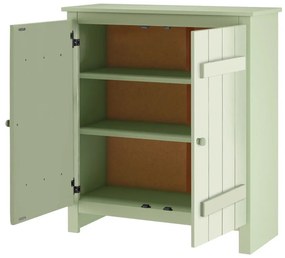 Светлозелено шкафче от масивен бор 100x110 cm Bertram – Støraa