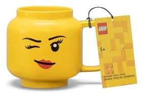 Жълта керамична бебешка чаша 530 ml Head - LEGO®