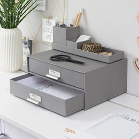 Сиво двуетажно чекмедже за документи , 33 x 22,5 cm Birger - Bigso Box of Sweden