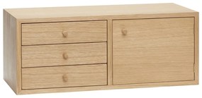 Висящо шкафче от декор от дъб естествено 50x20 cm Piccolo – Hübsch