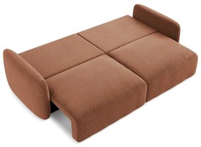 Разтегателен диван с място за съхранение в тухлен цвят 238 cm Kalena – Makamii