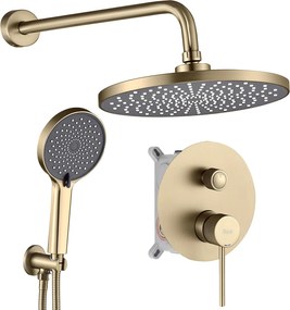 Душ система за вграждане Rea Lungo Stripe Gold Brush