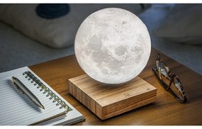 Кафява LED настолна лампа (височина 14 cm) Moon – Gingko