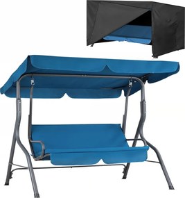 Градинска люлка CASARIA® синя, със защитен калъф KINGSLEEVE®