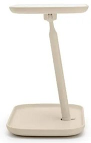 Огледало с поставка за принадлежности Brabantia ReNew 1006271, 28.3х20х12.6 см, Неплъзгаща се основа, 360° регулиране, Бежов