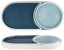 Horecano - Комплект от 3 порцеланови чинии HELLA-BLUE-(HC-56566)