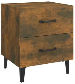 817291 vidaXL Нощно шкафче, опушен дъб, 40x35x47,5 см