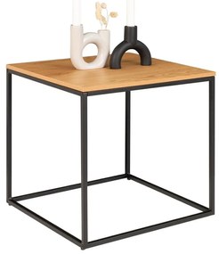 Масичка за кафе с плот в дъбов декор , 45 x 45 cm Vita - House Nordic