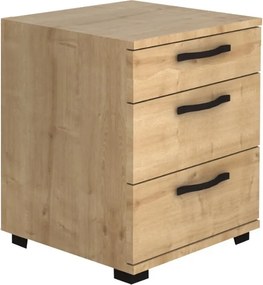 Нощно шкафче Roco от меламин в дъбов цвят 40x39x57см.