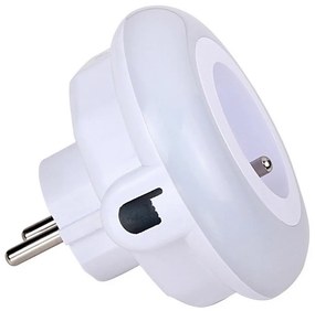 LED Лампа за ориентация със сензор за здрач и контакт LED/0,6W/230V