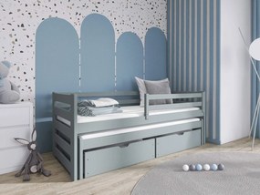 Детско легло Senso-Сиво-90 x 200