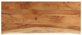 370252 vidaXL Плот за маса, 100x40x2,5 см, правоъгълен, акация масив, жив ръб