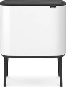 Бяло стоманено кошче за боклук отваряне с докосване 36 l Bo Touch Bin – Brabantia