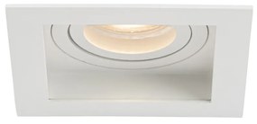 Комплект от 6 Модерен вграден прожектор бял регулируем - Carree