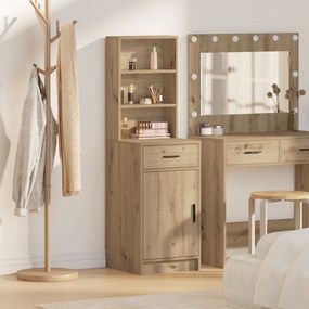 Sonata H висок шкаф занаятчийски дъб 40x41x135 см плочи от дървесни частици