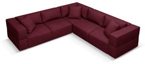 Променлив ъглов диван в цвят бордо Esther – Milo Casa