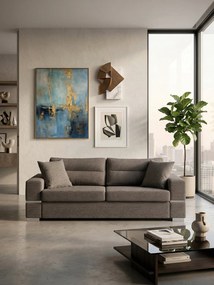 Диван "Fenia" Триместен-230ш 90д см.-Пепел