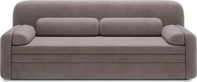 Кафяв разтегателен диван с място за съхранение от рипсено кадифе 236 cm Elioss – ELTAP