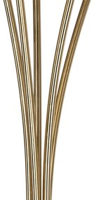 Модерна подова лампа златиста 5-светлина с опушено стъкло - Атина