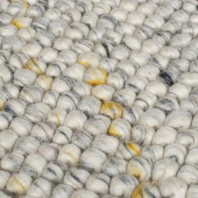 Кремав ръчно изработен килим със смес от вълна 160x230 cm Minerals – Flair Rugs