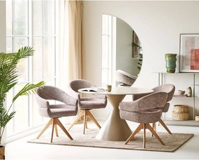 Кръгла трапезна маса с керамичен плот ø 120 cm Annecy – House Nordic