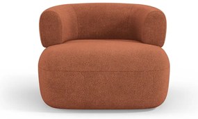 Кресло от плат букле в тухлен цвят Jenny – Micadoni Home
