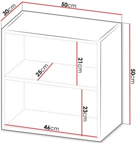 Окачен шкаф Капитал II-черен