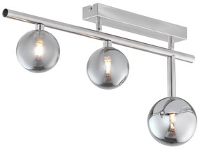 Jupiter 1901 - Плафонен полилей NEPTUN 3xG9/14W/230V матов хром/димно сиво