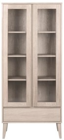 Витрина от декор от дъб естествена 80x178 cm Nagano – Actona