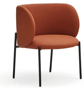 Оранжев фотьойл от изкуствена кожа Mogi - Teulat