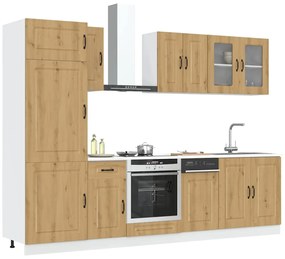 3314800 vidaXL Комплект кухненски шкафове от 8 части Kalmar, инженерно дърво