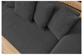 Сив диван от рипсено кадифе 280 cm Voltaire – Bobochic Paris