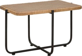 Черна/естествена ратанова масичка за кафе 55x75 cm Cebu – Mauro Ferretti