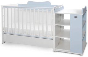 LORELLI Classic Трансформиращо се легло 82/190 см. MULTI БЯЛО/BABY BLUE