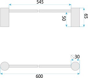 Закачалка за баня 9703 Prism Brush Copper