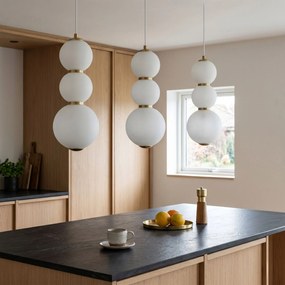 LED висящ полилей LHJ113-3CP четкано злато