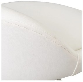 Бели бар столове в комплект от 2 бр. с регулируема височина от имитация на кожа (височина на седалката 72 cm) – Casa Selección