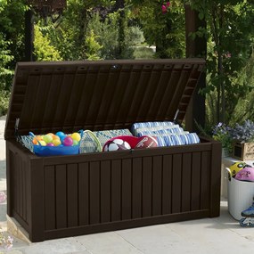 Кафява градинска кутия ROCKWOOD 570 L