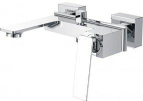 Стенен смесител за вана и душ ЕЛЛА ICF 6455155, месинг, хром, 14.7x18.3см