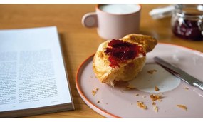 Комплект от чаша и чиния от розов фаянс , 250 ml Greta - Remember